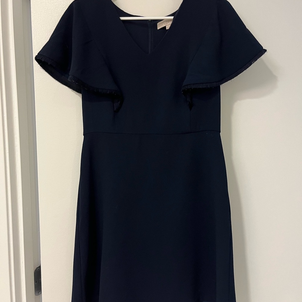 LOFT Elegant Navy Blue Women's Dress